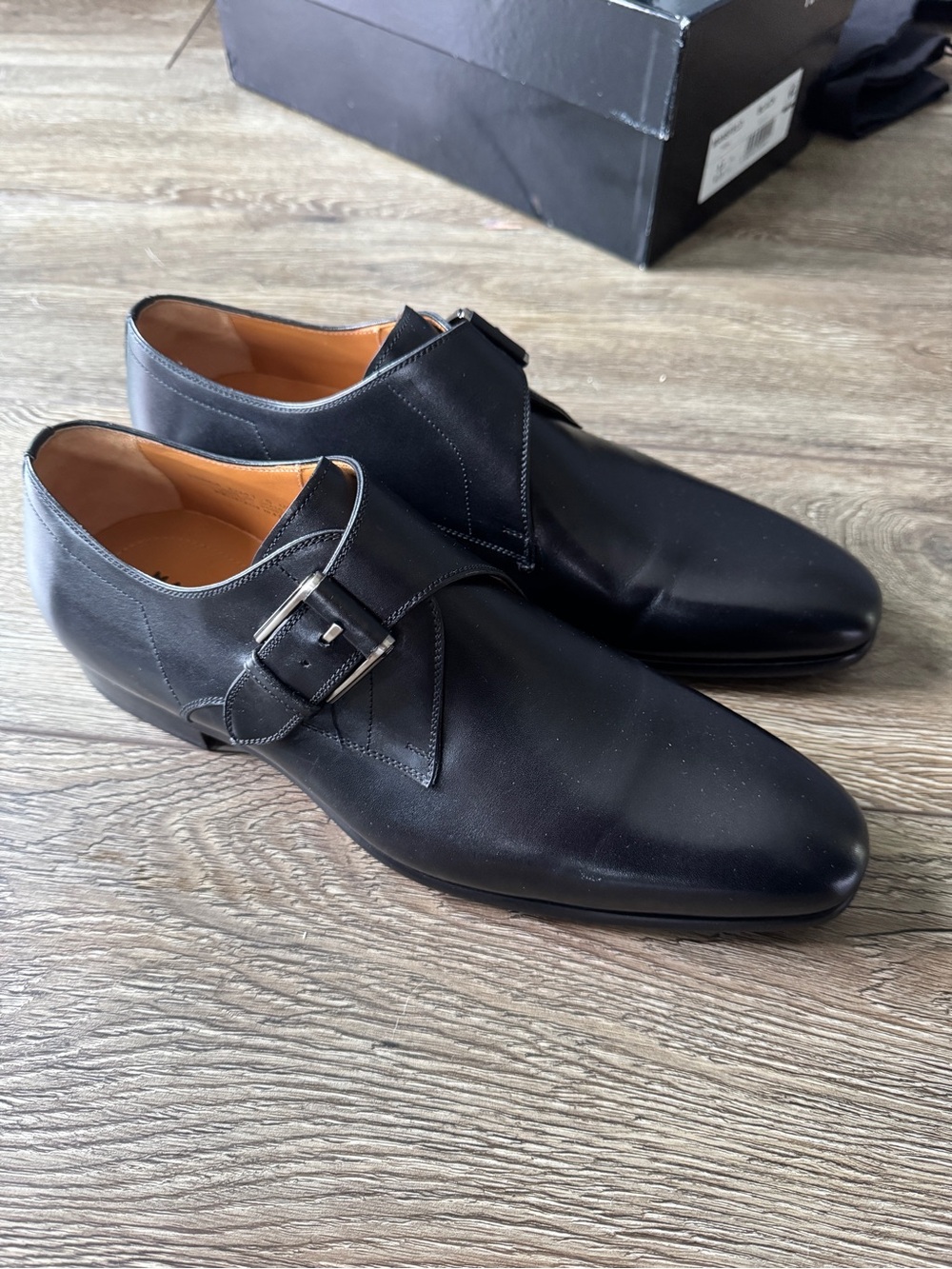 Men’s NWT Magnanni Mansfeld Black Leather Dress Shoes |Size 8.5 | Wedding/Formal